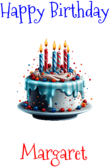 Happy Birthday Margaret Custom Message