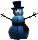 Snowman with a Light-Up Nose