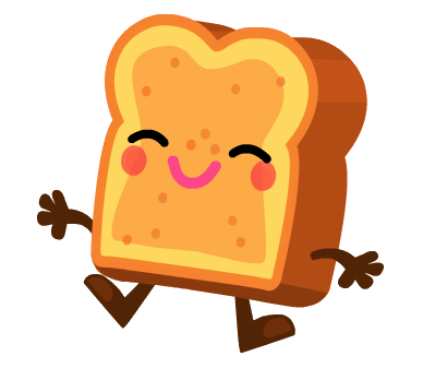 Toasty the Buttery Breadhead Jumping