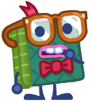 Peeps the Bowtied Bookling Hand In Front Of Mouth