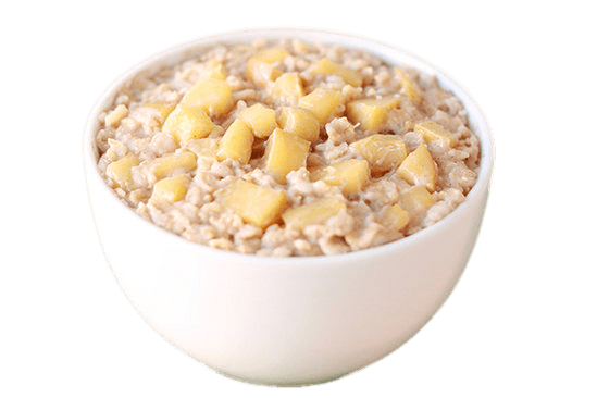 Oatmeal With Apple Cubes