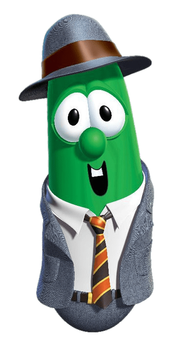Larry the Cucumber As Stewart Green