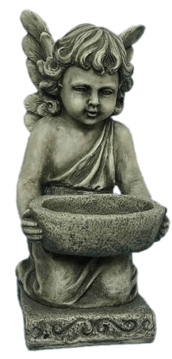 Cherub With Water Bowl