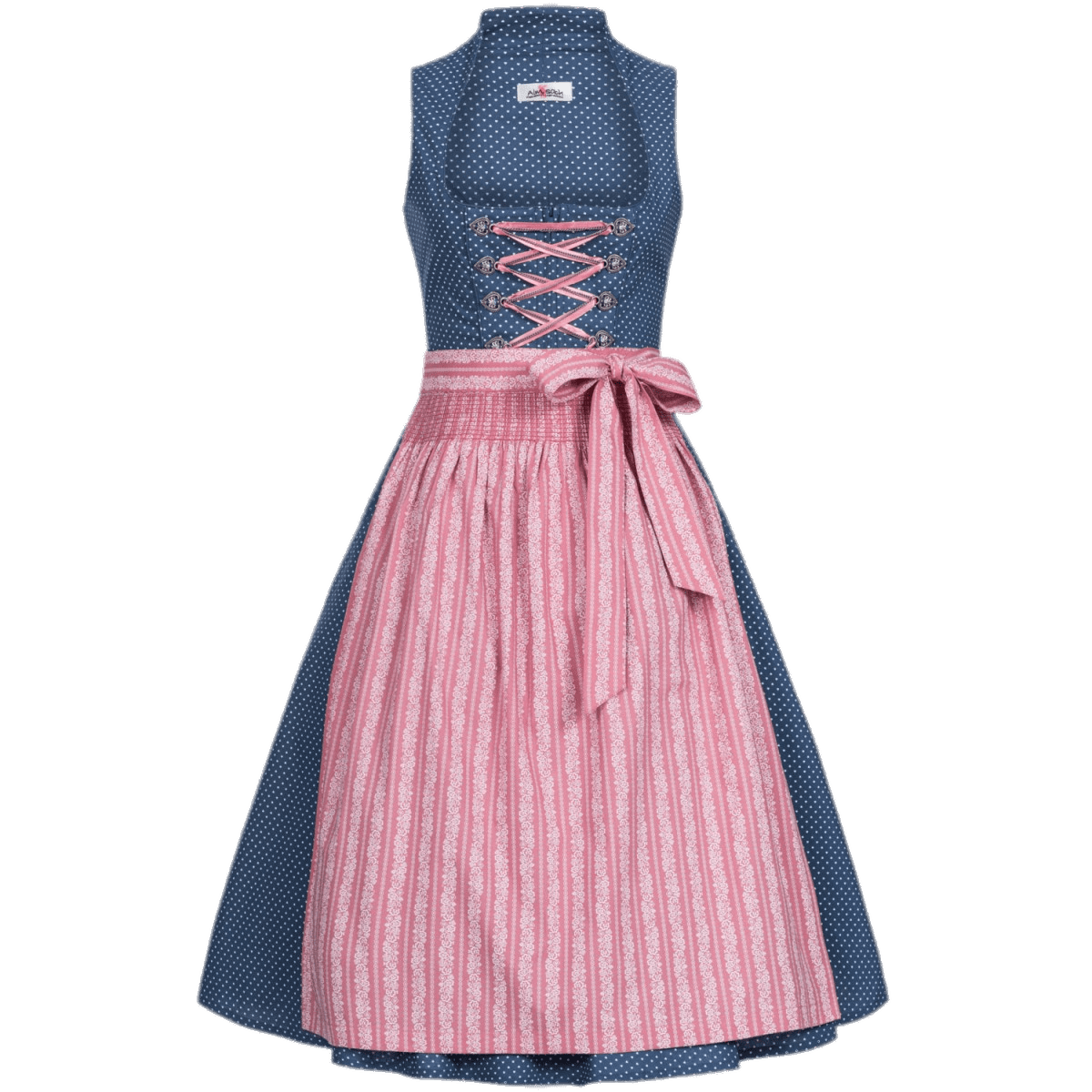 Blue and Pink Dirndl Dress