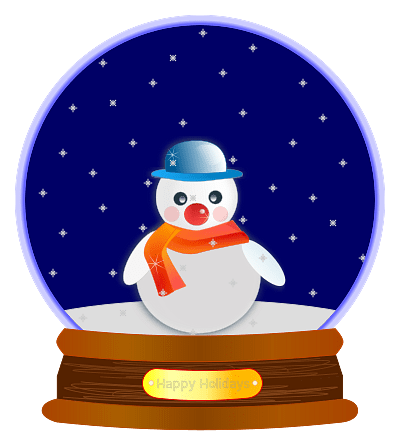 Snowglobe with Snowman