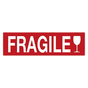 Fragile Glass Sign