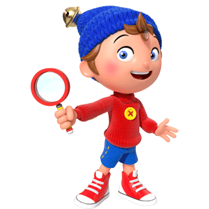 Noddy Holding A Magnifying Glass
