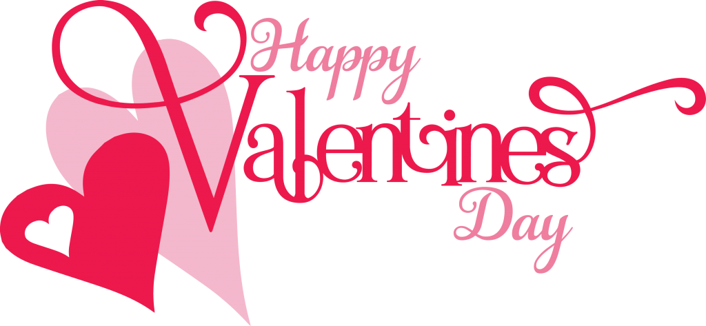 Happy Valentines Day Two Hearts