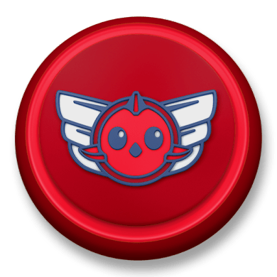 Top Wing Red Roundlet