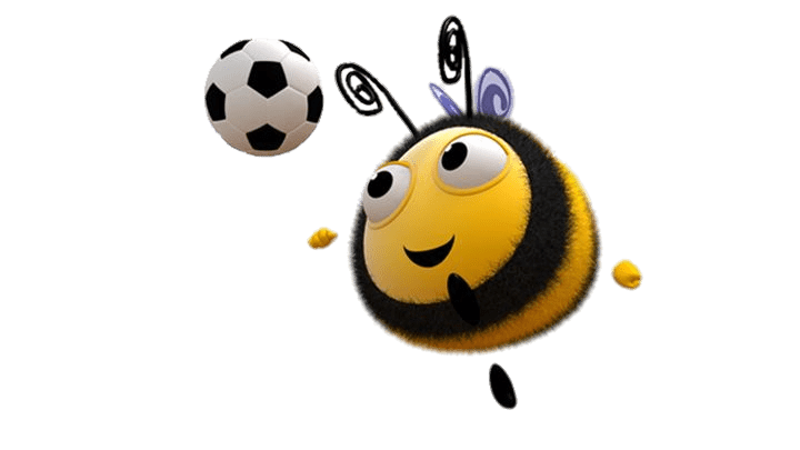 The Hive Buzzbee Playing Football