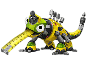 Dinotrux character Revvit with Tape Measure Tongue