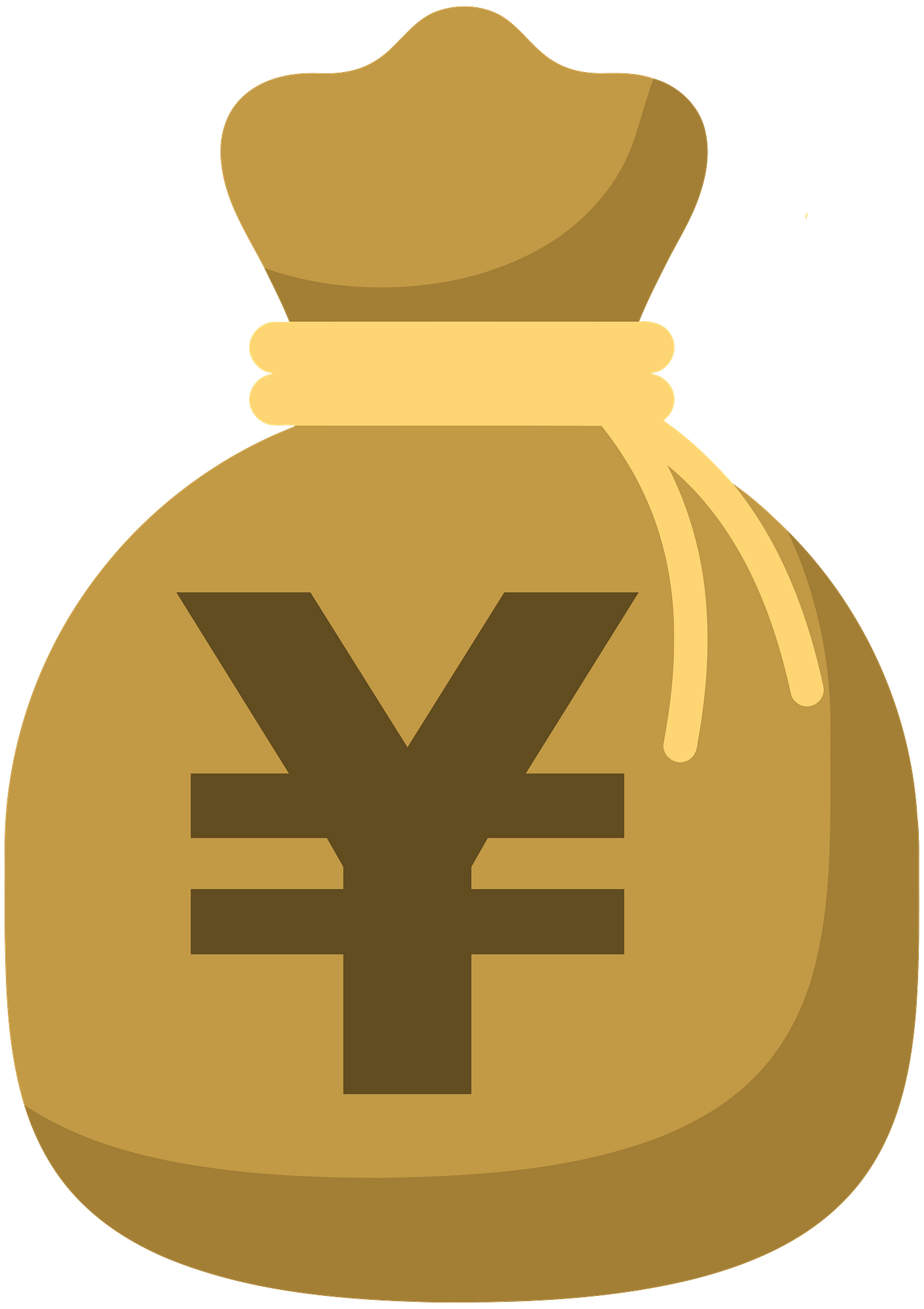 Bag of Yen Clipart