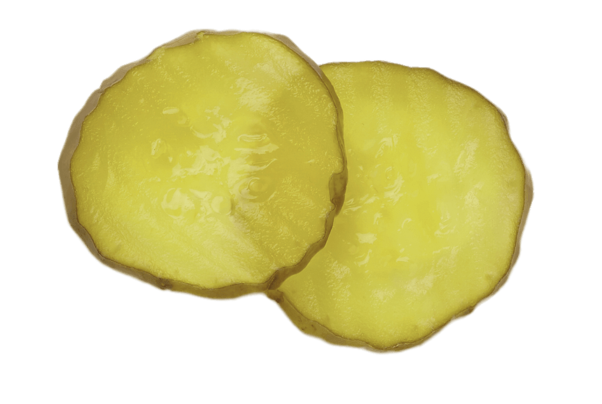 Round Slices of Pickles (Gherkins)