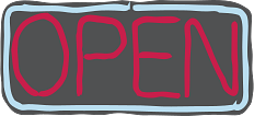 Neon Open Sign Clipart