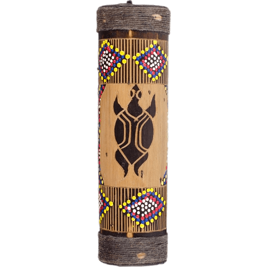 Rainstick with Turtle Design
