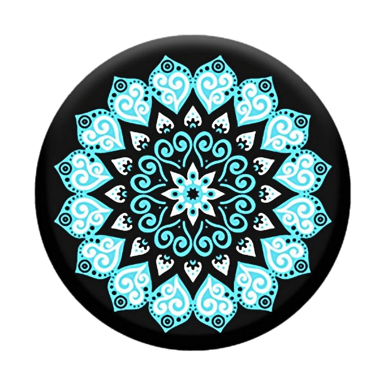 Black, Blue and White Kaleidoscope
