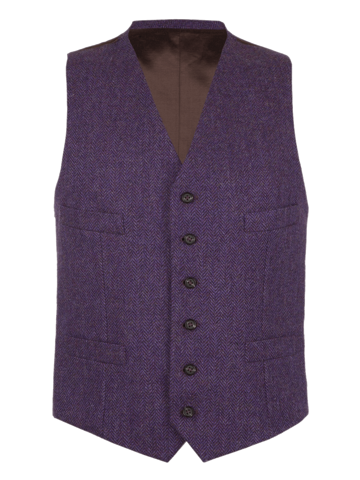 Purple Tweed Waistcoat
