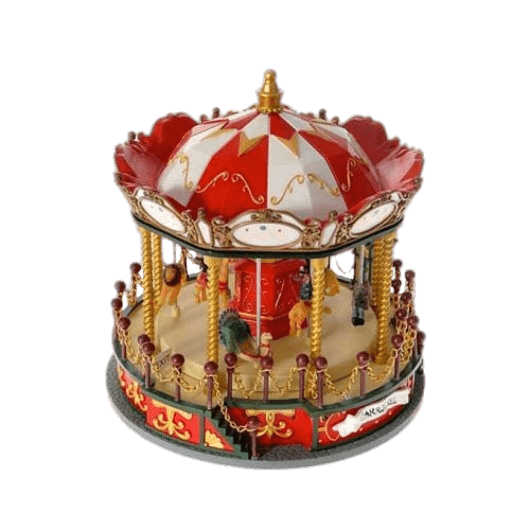 Red and White Merry Go Round