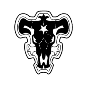 Black Clover Black Bull Squad black and white