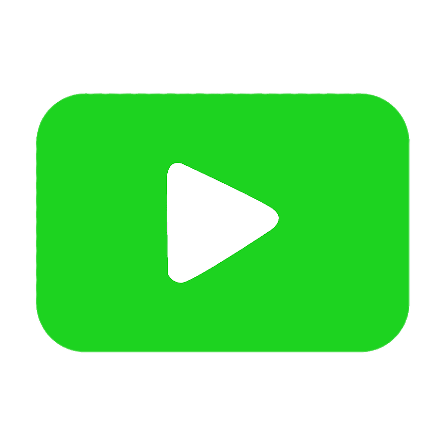 YouTube bright green 