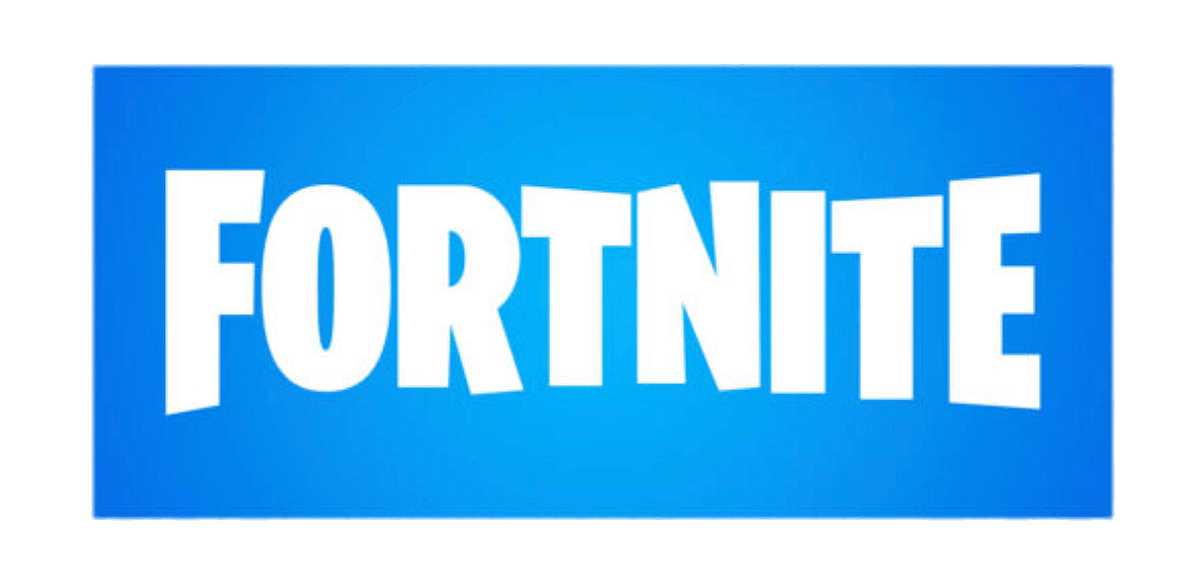 Fortnite blue logo banner