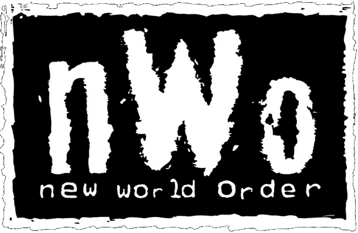 nWo logo banner black