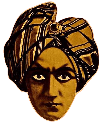 Vintage Hypnotist Face Close Up