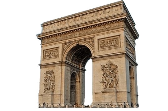 Arc De Triomphe Paris Sideview