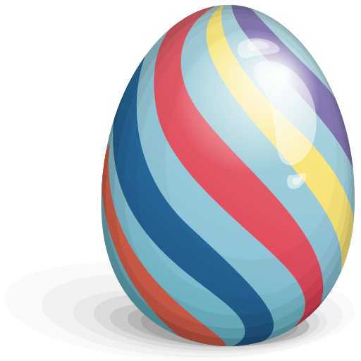 Easter Egg Blue Red