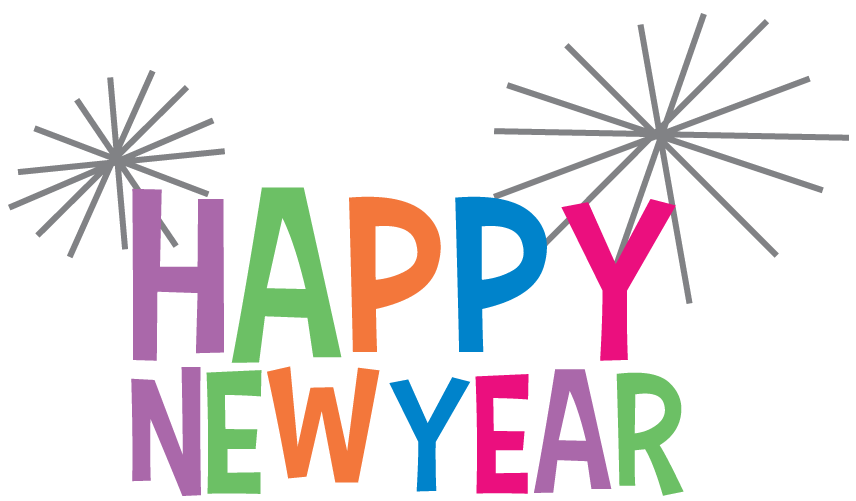 Happy New Year Clipart Colourful