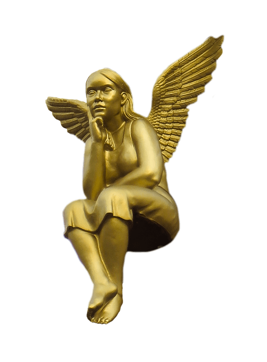 Golden Angel Sitting