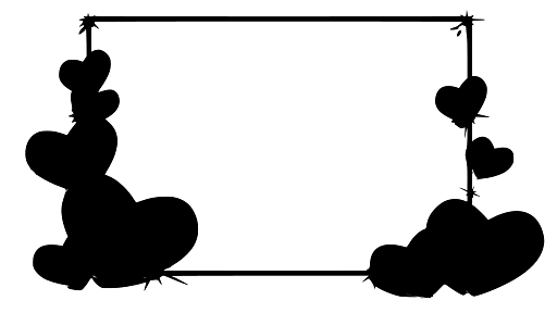 Love Frame with Multiple Heart