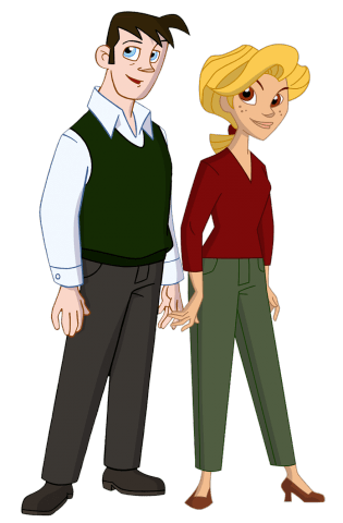 Bat Pat Characters George and Elisabeth Silver