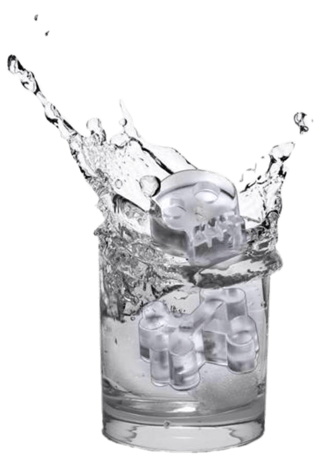 Skull Icecube In Glass