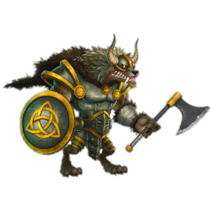 Fenrir Holding Shield and Axe