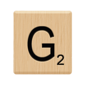 Scrabble Tile G