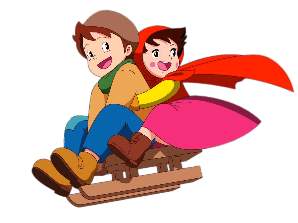 Heidi and Peter on Sleigh