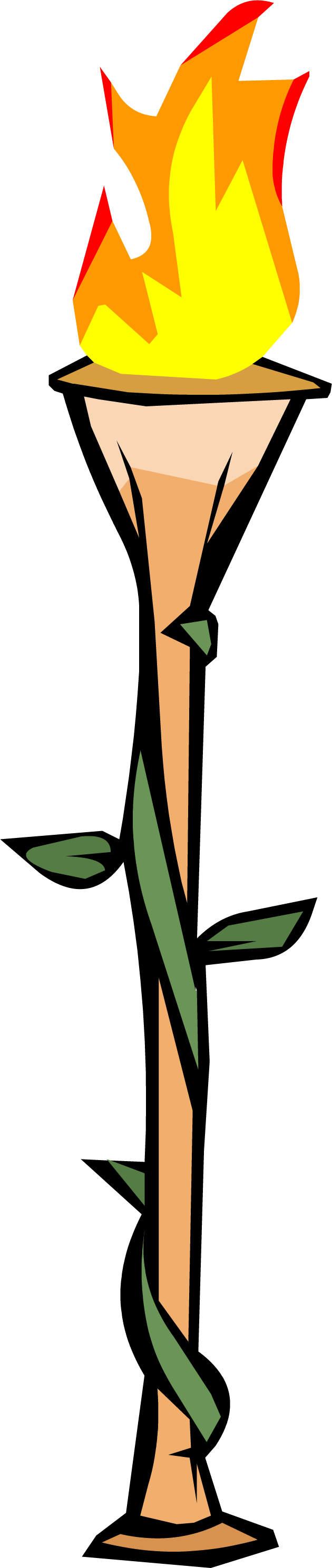 Bamboo Torch Clipart