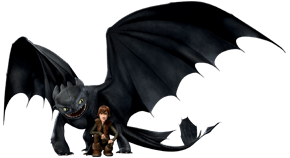 Hiccup and Toothless