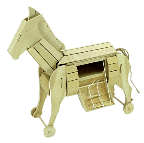 Wooden Toy Trojan Horse