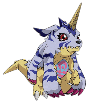 Digimon Character Gabumon Side View