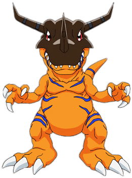 Digimon Character Greymon Front View