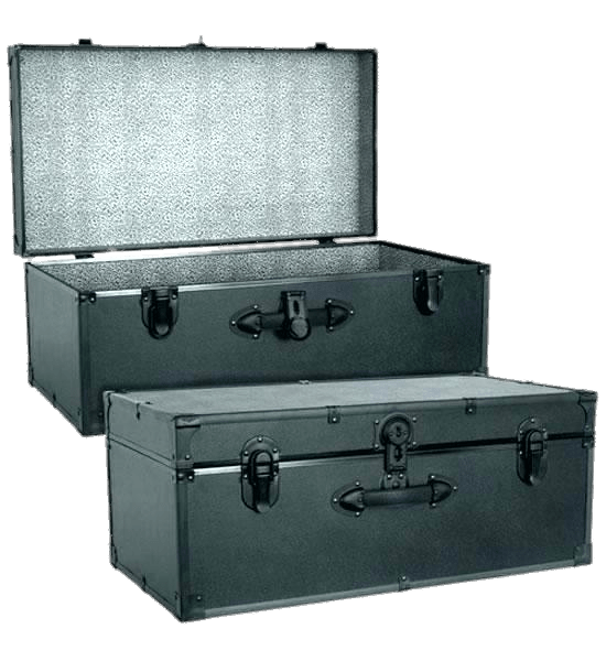 Two Military Footlockers