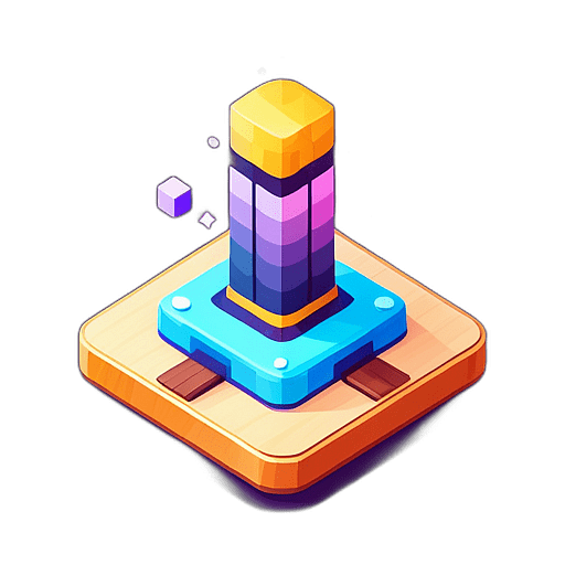 Low poly harmonica app icon