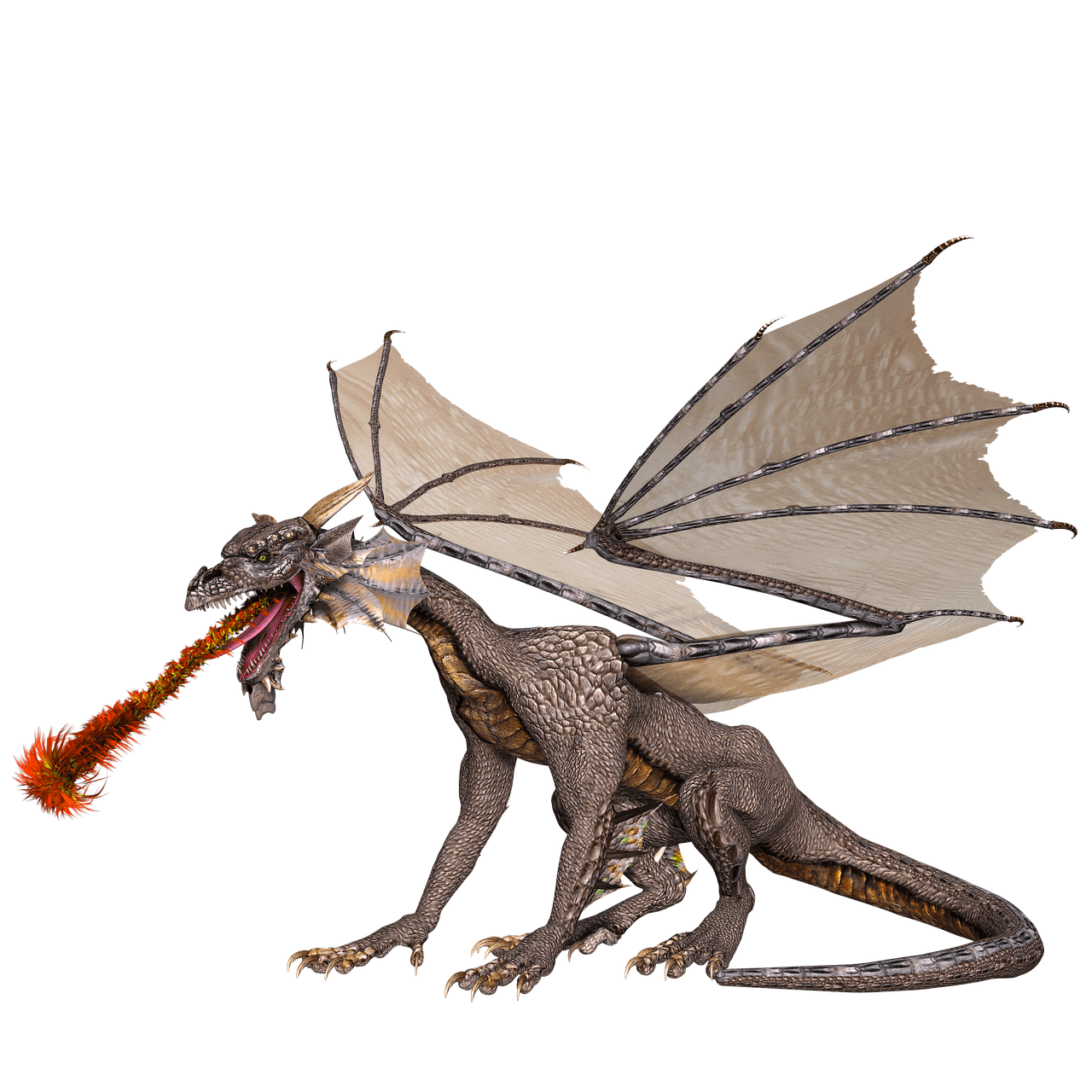 Dragon Spitting Fire