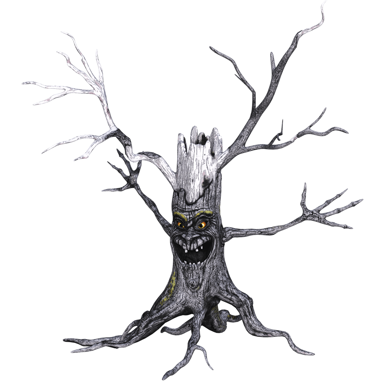 Tree With Scary Face