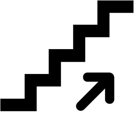 Stairs Up Pictogram