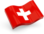 Switzerland Icon Wave Flag