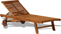 Wooden Beach Lounge Chair
