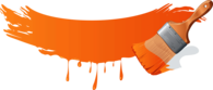 Orange Paint Brush